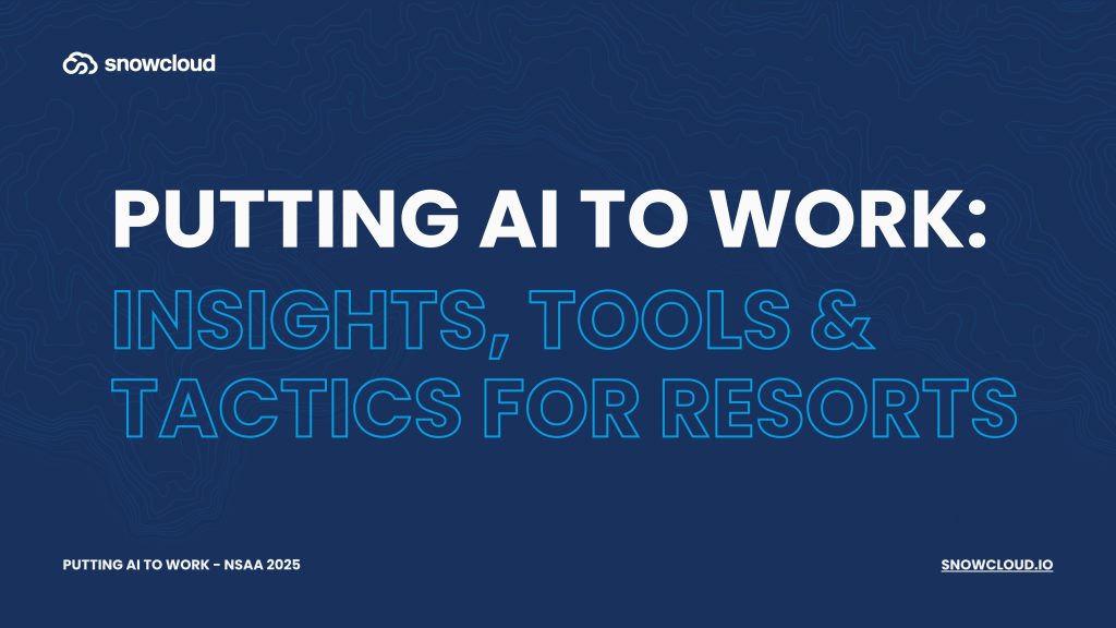 Putting AI toDiscover how AI is transforming the ski industry—from guest experience optimization to real-time operational insights. This presentation breaks down the tools, tactics, and strategies resorts can use to put AI to work today. Work